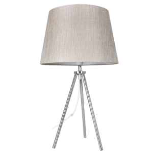 POLISH CHR WITH CHAMPAGNE SHADE TRI-POD 1X40W BC