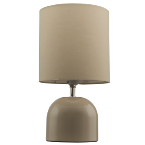 METAL TABLE LAMP FABRIC SHADE 1X60W ES