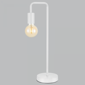 SAND WHITE METAL TABLE LAMP 1X60W ES