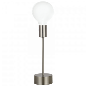 SATIN METAL TABLE LAMP 1X40W ES