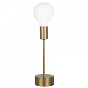 SATIN BRASS METAL TABLE LAMP 1X40W ES