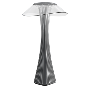 RECHARGEABLE MINI GREY TABLE LAMP USB 3W CCT