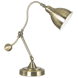 ANTIQUE BRASS TABLE LAMP 1X60W ES