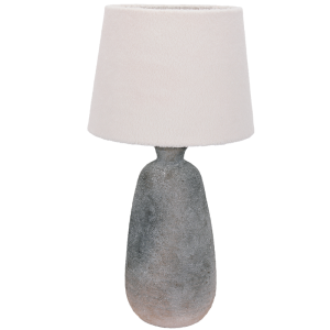 CERAMIC BASE HESSIAN SHADE 1X60W ES