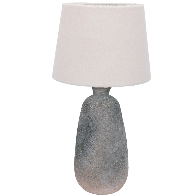 CERAMIC BASE HESSIAN SHADE 1X60W ES