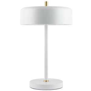 METAL TABLE LAMP 2X40W ES WHITE INNER