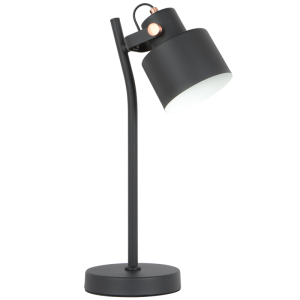 METAL TABLE LAMP MOVEABLE HEAD 1X40W ES