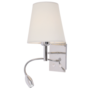 2LT (1 x LED) + white shade