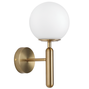BRASS WALL BRACKET WITH GLASS 1X60W ES