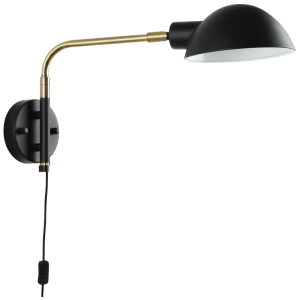 METAL WALL BRACKET WITH CORD+SWITCH 1X40W ES