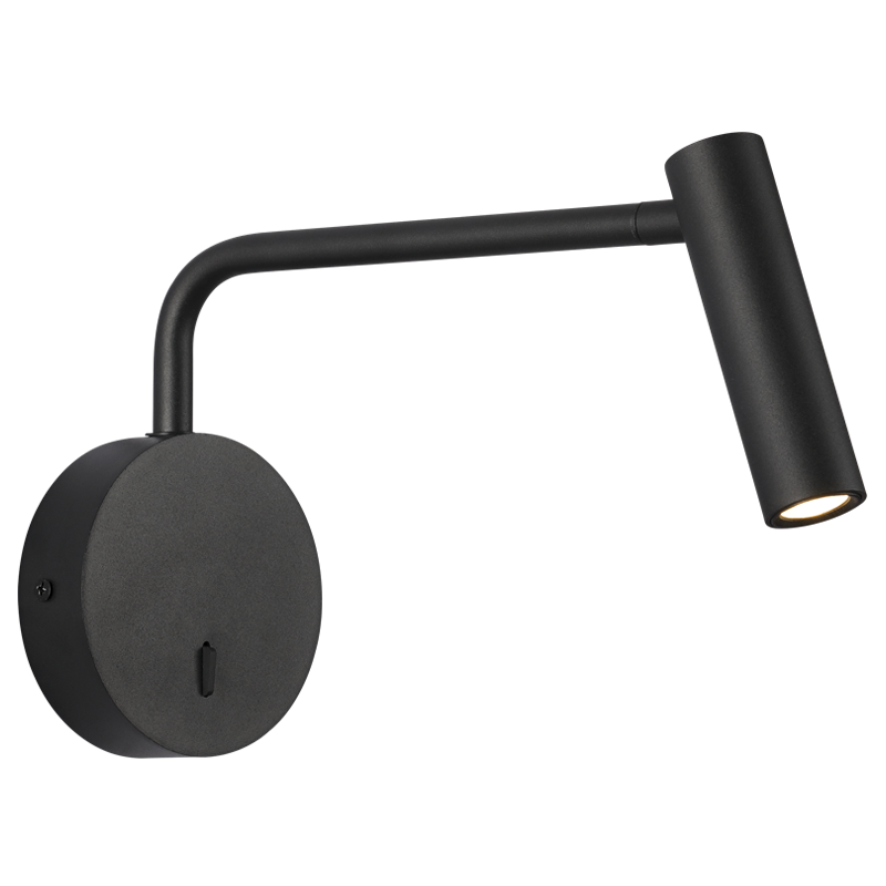 ALU,IRON WALL LIGHT MOVEABLE ARM+HEAD 3W LED 4000K