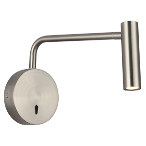 ALU,IRON WALL LIGHT MOVEABLE ARM+HEAD 3W LED 4000K