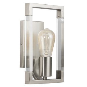 SAT/CHR AND ACRYLIC WALL BRACKET 1X40W ES