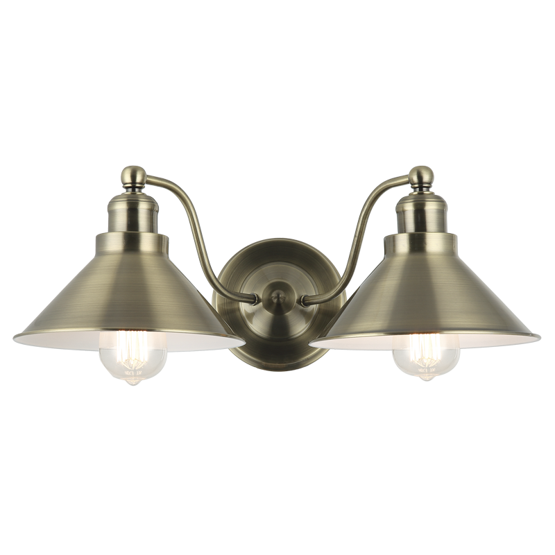 METAL WALL BRACKET 2X40W ES 2LT