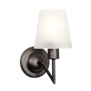 METAL WALL BRACKET FROSTED GLASS 1X60W ES