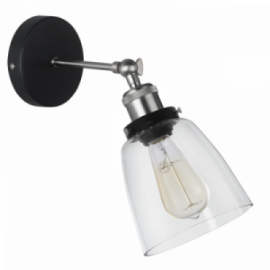 SATIN CHROME CLEAR GLASS 1X40W ES