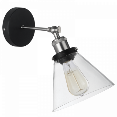 SATIN CHROME CLEAR GLASS 1X40W ES