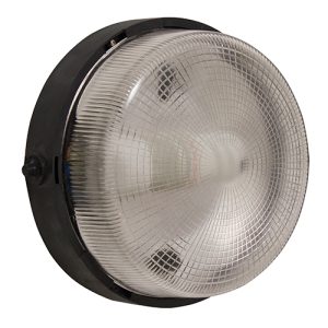 Glass Round B/Head Black 1x60w