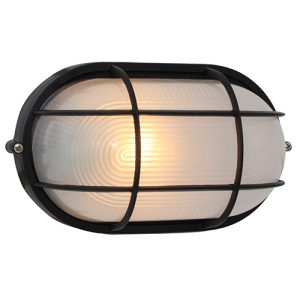 Oval Large Grid B/Head 280mm Black