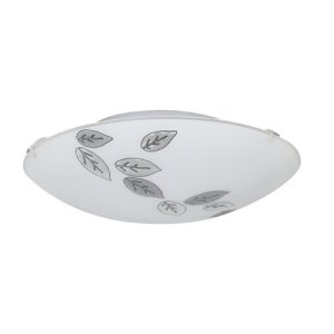 Mars Ceiling Light Leaf Pattern 250mm White