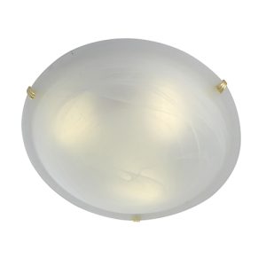 Alabaster Ceiling Light 400mm Polished Brass