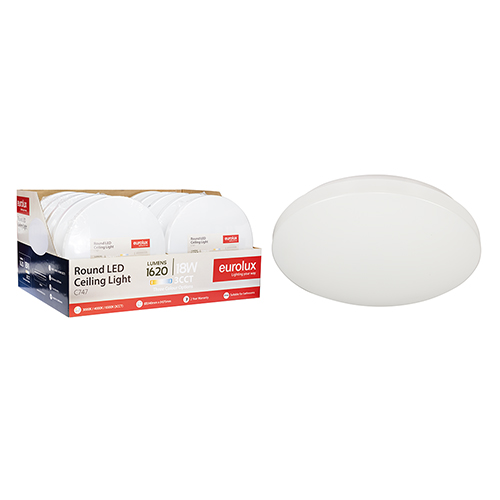 Eurolux Classic Ceiling Light LED 18W 3CCT (Sell in PDQ of 10 only)