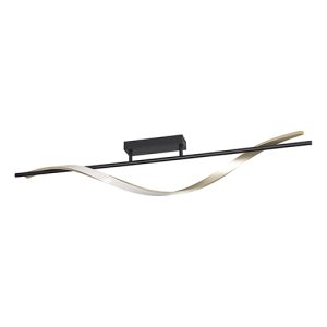 Conaprato Ceiling Light Black/Brushed Brass LED