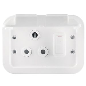 Crabtree Classic Industrial Weatherproof Single Socket White 16A