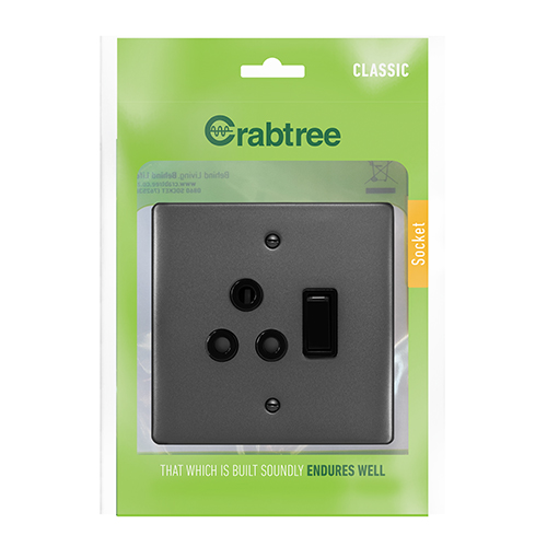 C/T Classic Sng. Socket 16A 100x100 Graphite