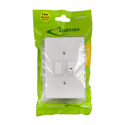 C/T Classic Dimmer 2L 500W LED 50x100 Wht