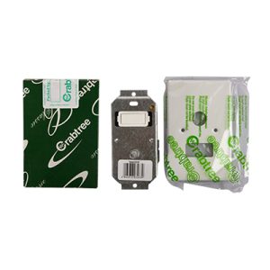 Crabtree Classic 1 Lever Dimmer Switch + Cover 600w White 50x100mm