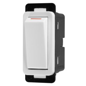 Crabtree Classic 1 Way 20A Switch White Clip in