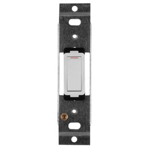 Crabtree Classic 1 Lever 1 Way 20A Switch & Yoke White 50x100mm