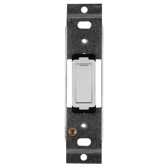 Crabtree Classic 1 Lever 1 Way 20A Switch & Yoke White 50x100mm