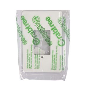 Crabtree Classic 3 Lever Cover Plate Steel White 50x100mm