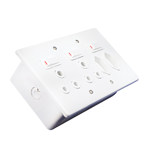 Crabtree Classic Quattro 16A Socket & 164-2 & Cover & Box White