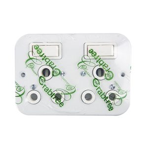 Crabtree Industrial 16A Duo Socket White 119x83mm