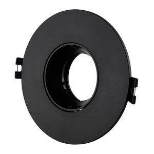 Tilt Polycarbonate Downlight 110mm Dia Black