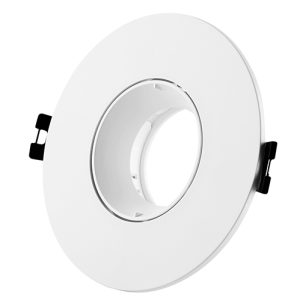 Tilt Polycarbonate Downlight 110mm Dia White