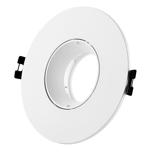 Tilt Polycarbonate Downlight 110mm Dia White