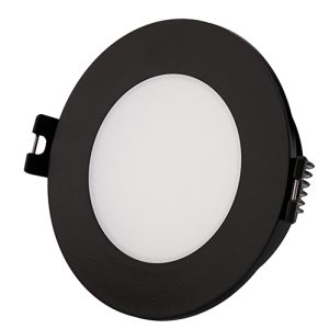 Polycarbonate Downlight 90mm Dia Black IP65