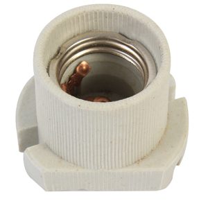 Lampholder E27 Porcelain Skirted