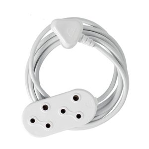 Extension Cord 1.00mm 20m Double White (RE287)