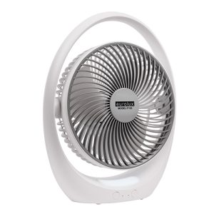 Rechargeable LED Table Fan White & Grey