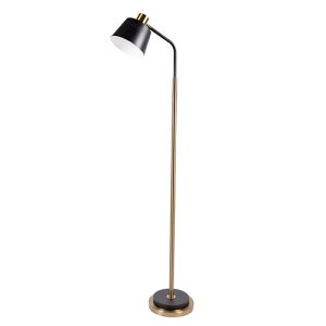 Twilight Floor Light Black & Brass E27 1x40