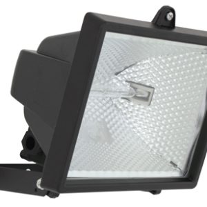 Halogen 500W Floodlight Black