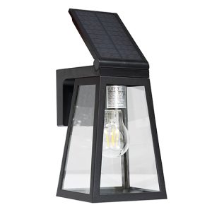 Fia Solar Wall Light Matt Black LED 2W 2700K 200lm
