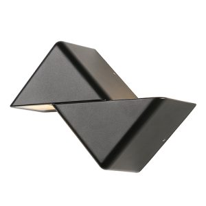 Triat Outdoor Wall Light Black LED 12W