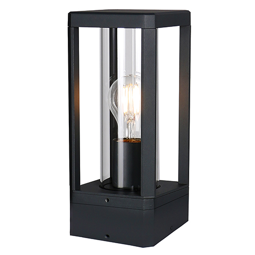 Bhok Square Ali Outdoor Post Top with Clear Glass