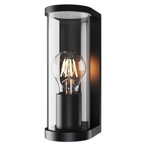 Tube Outdoor Wall Light Black